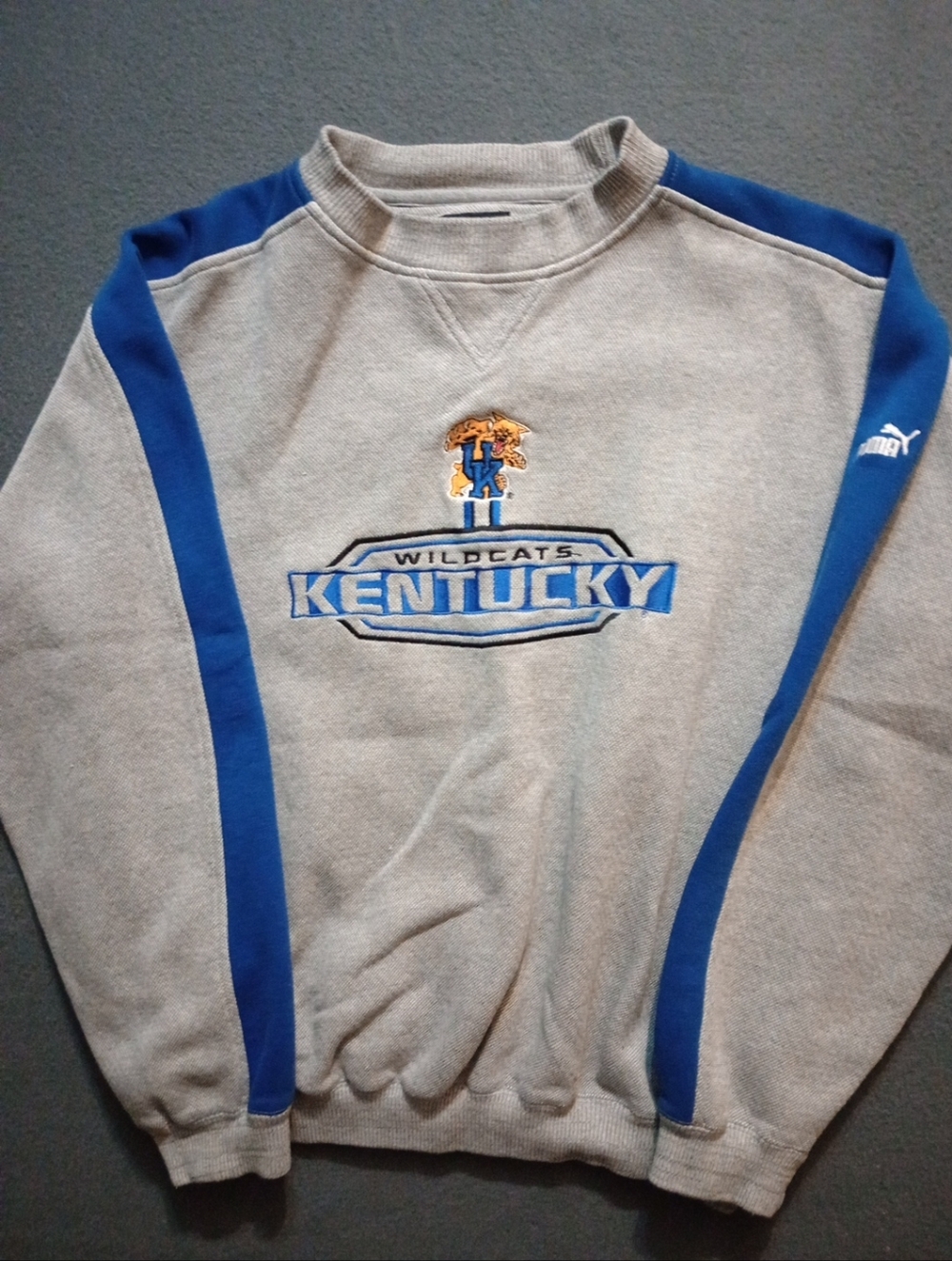 Vintage Kentucky Wildcats Sweatshirt Men's M Puma Heavyweight Embroidery